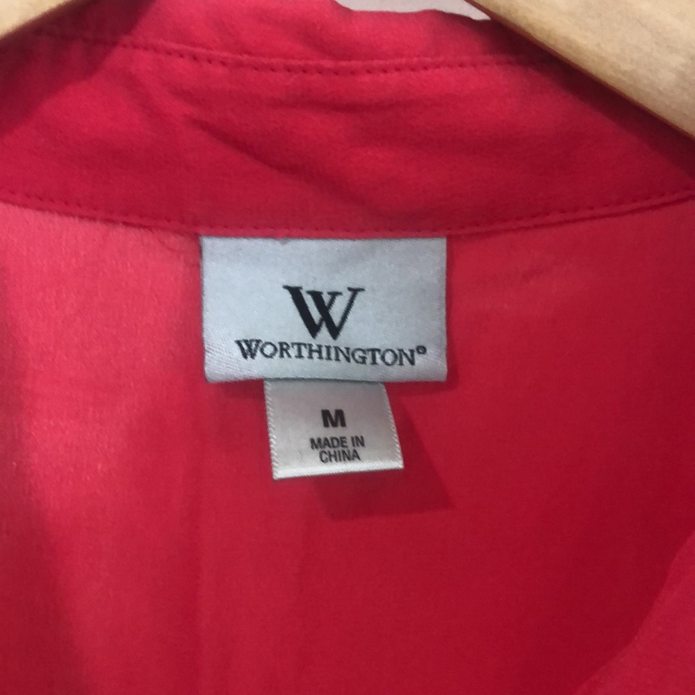 Worthington Sleeveless Button down Blouse - Picture 4 of 9